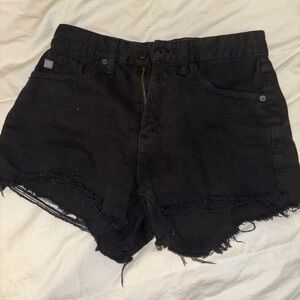 White AND Black Jean Shorts